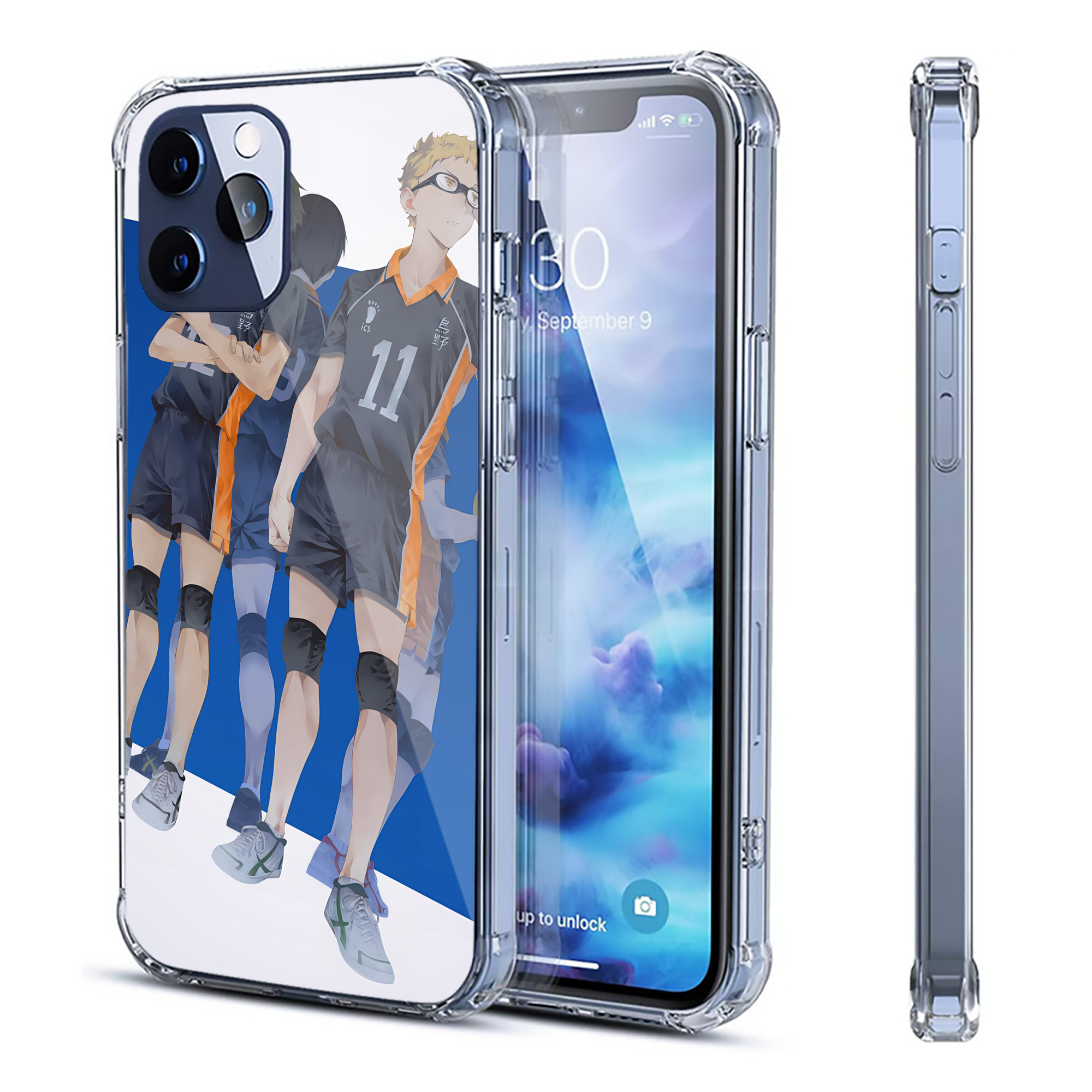 （画像用） ハイキュー!! Haikyu!! 【iPhone 12シリーズ対応】透明スマホケース（クリアソフトケース）